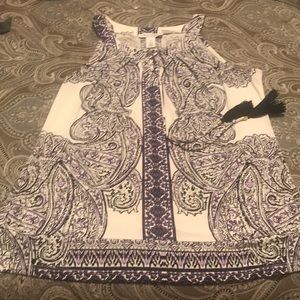 WHBM tunic with tassel ties size M